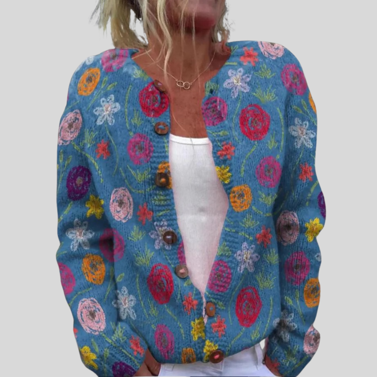 Sammy - Loose Fitting Cardigan-15518867226997-Nancy & Mae Savannah