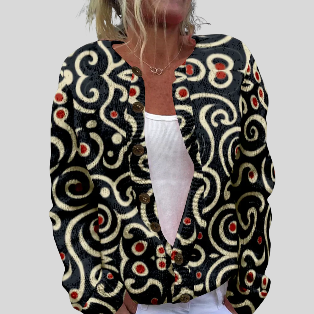 Sammy - Loose Fitting Cardigan-15518867226997-Nancy & Mae Savannah