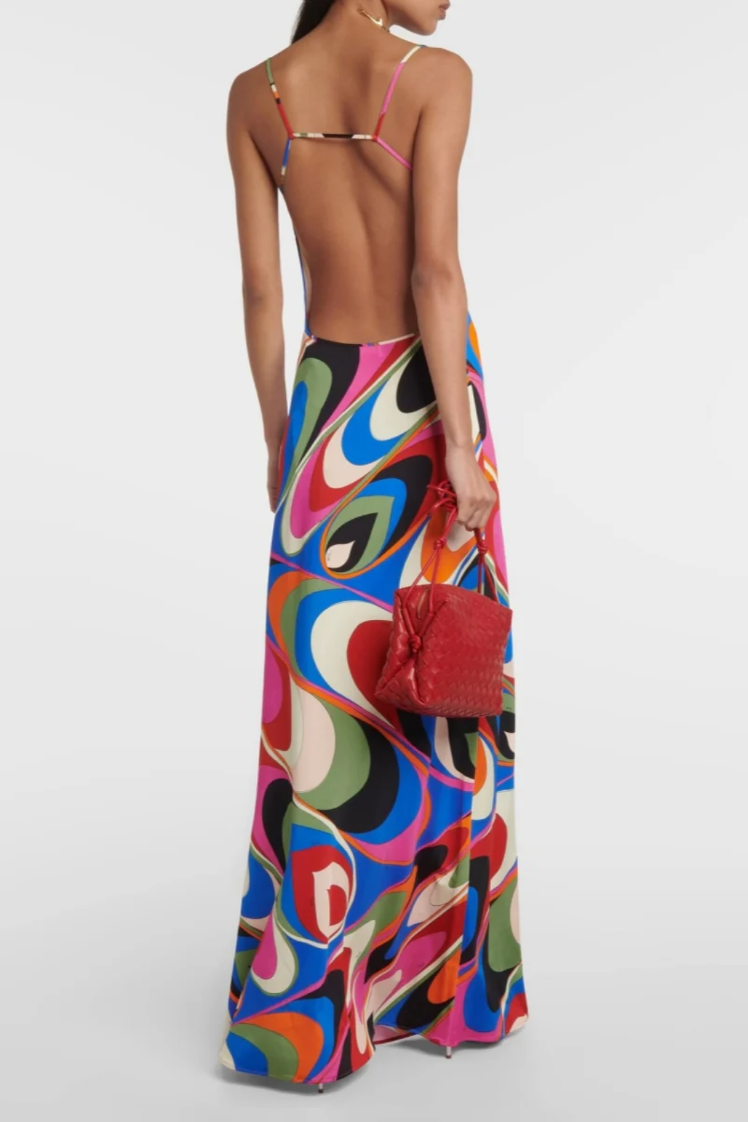 Sammy – Psychedelic swirl – Backless maxi dress-15223806951797-Mirella Fiore