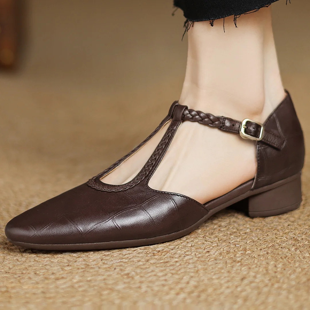 Sarah - Leather Mary Janes-15550738268533-Mirella Fiore