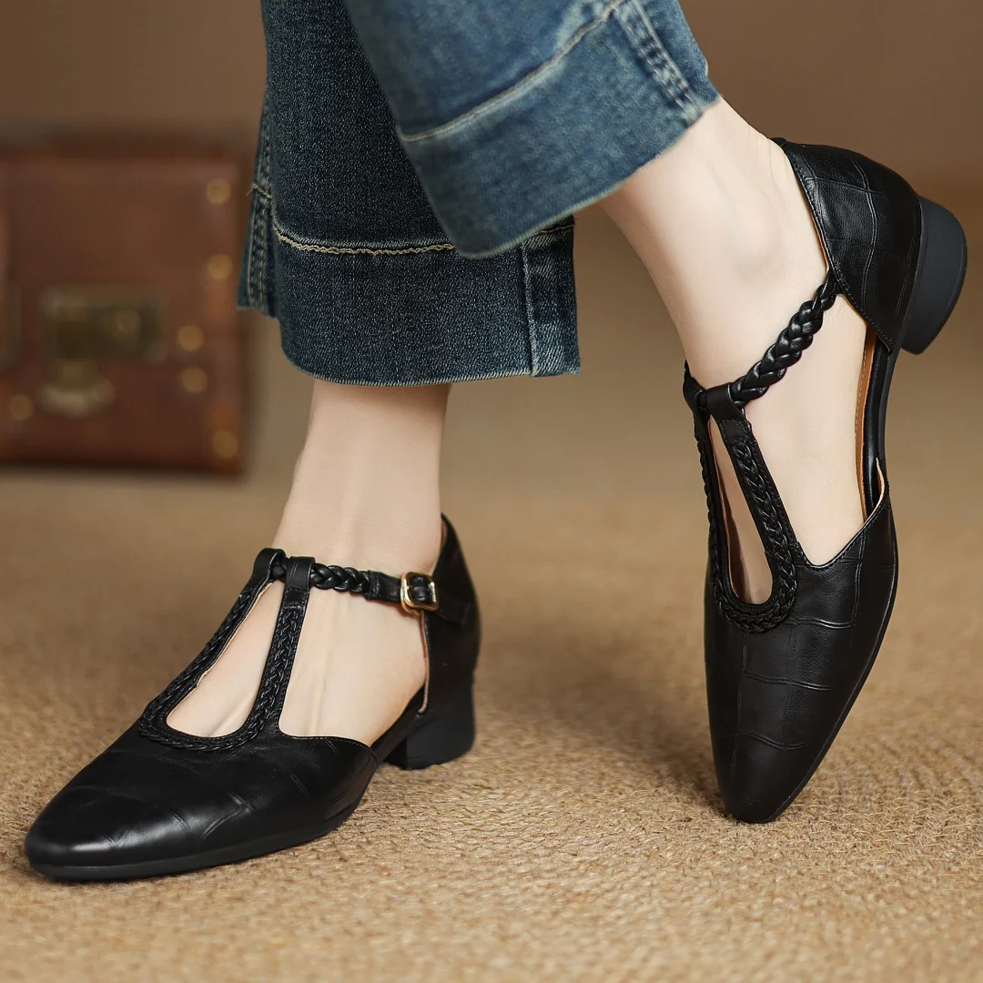 Sarah - Leather Mary Janes-15550738268533-Mirella Fiore