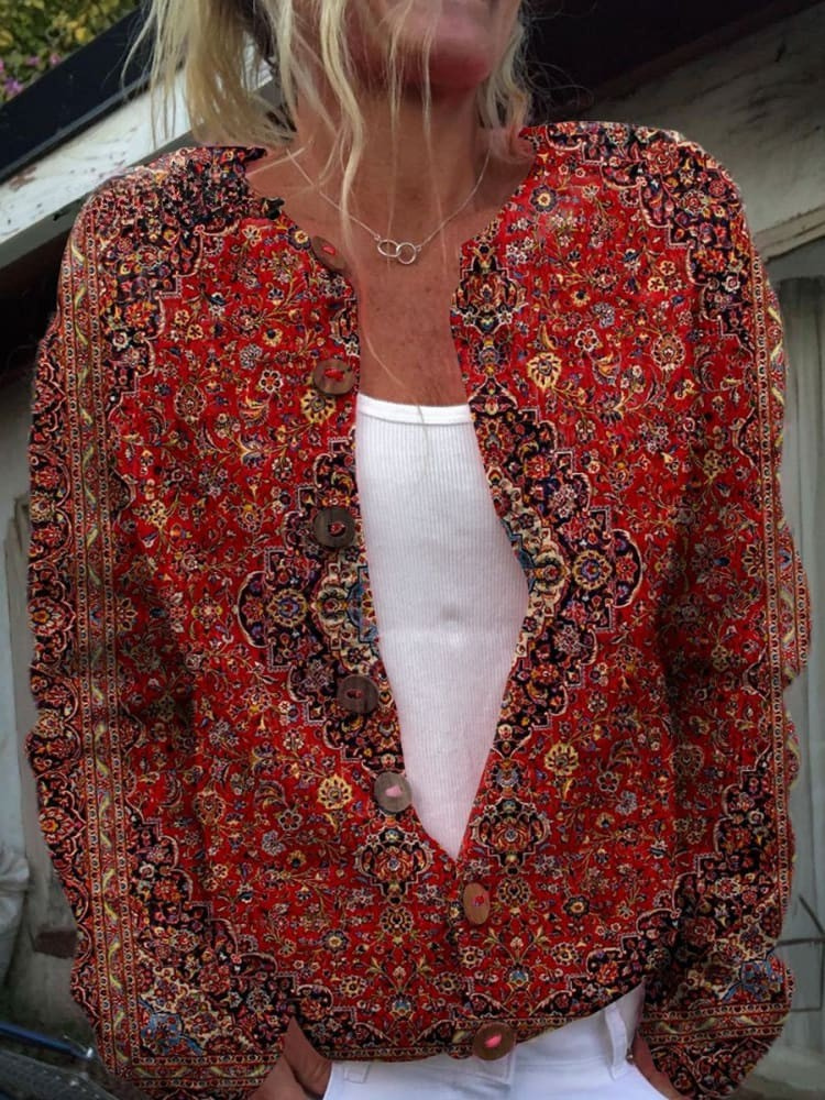 Sarah - Vintage Art Casual Cozy Long Sleeve Sweater-15530556096885-Nancy & Mae Savannah