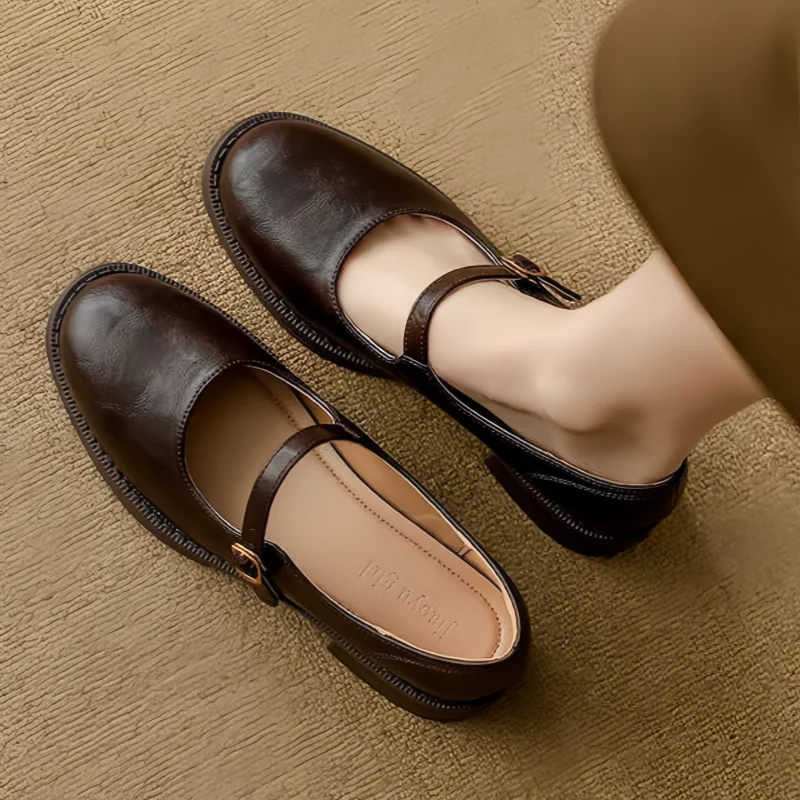 Sarah&Kate - Classic Comfort Mary Janes Made Of Leather-15550738399605-Mirella Fiore
