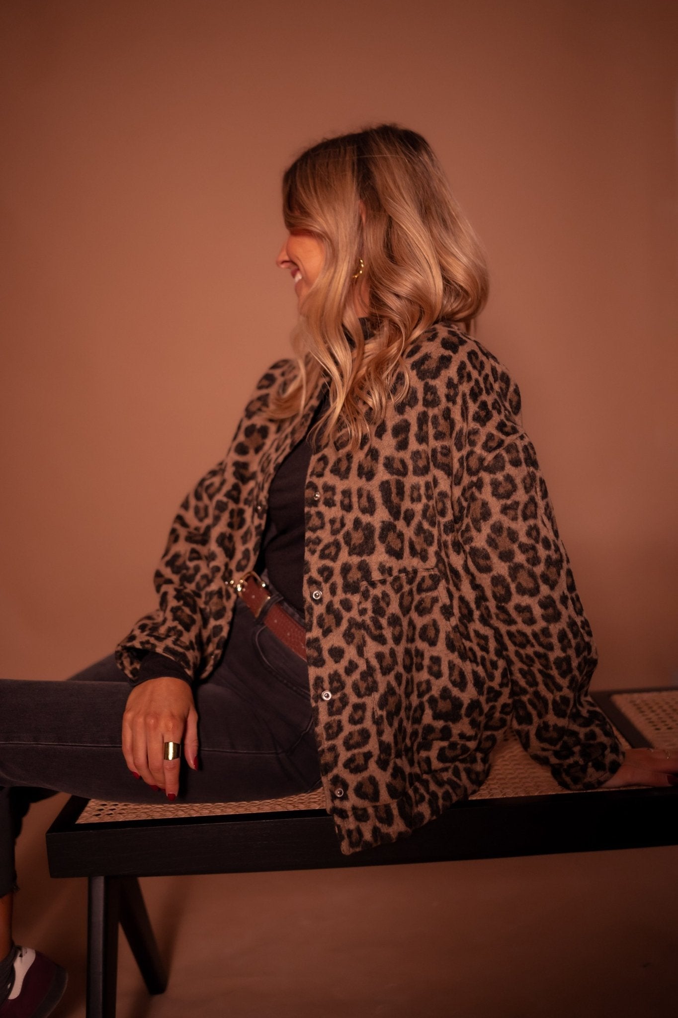 Savannah - Leopard Print Zip-Up Jacket-15550920098165-Mirella Fiore
