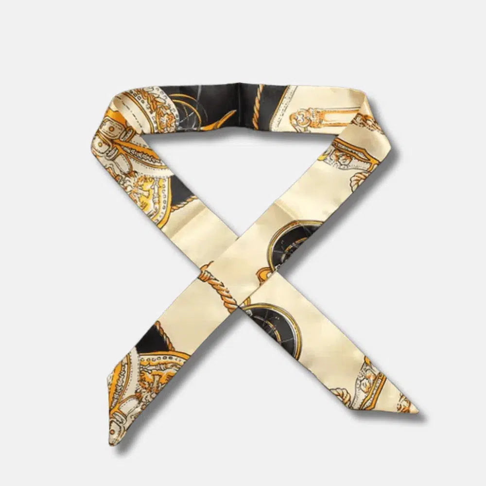 Scarf – Elegant design – Bag charm-15133597204853-Nancy & Mae Savannah