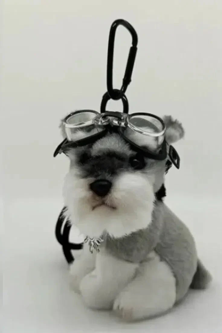 Schnauzer Aviator – Playful design – Bag charm-15133607068021-Mirella Fiore