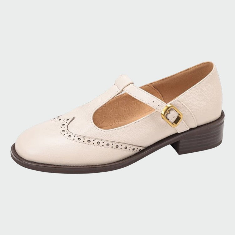 Selene – Elegant Leather Mary Jane Shoes-15519660933493-Nancy & Mae Savannah