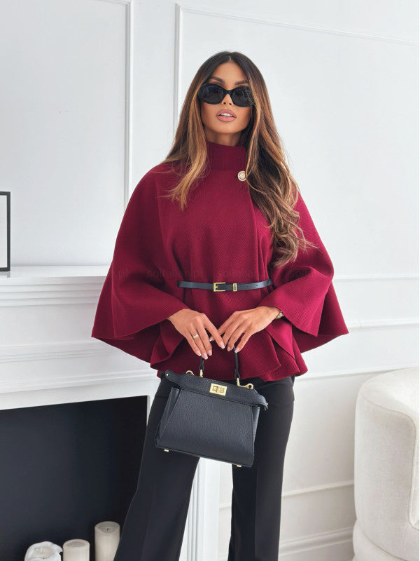 Selviora - Belted Cape Top-15550920458613-Mirella Fiore