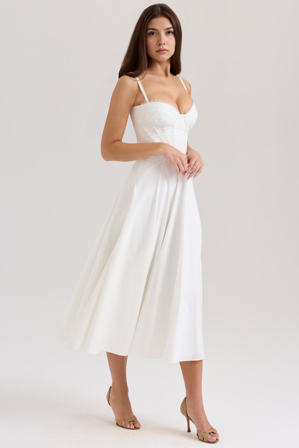 Seraphelle – Bustier bodice – Midi dress-15260068512117-Mirella Fiore