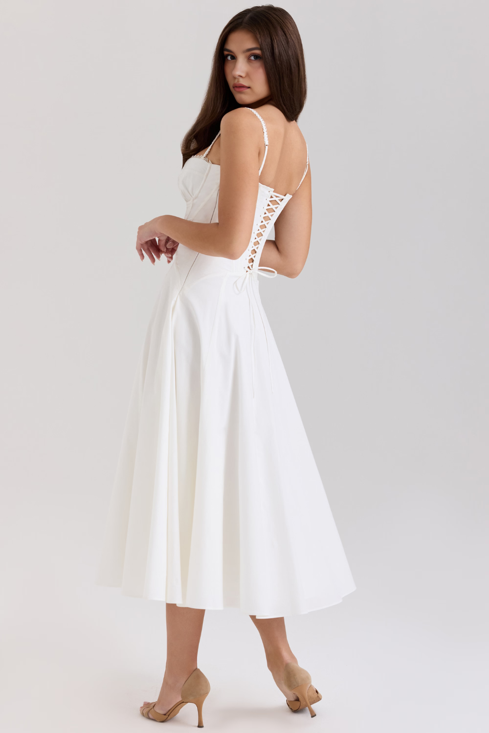 Seraphelle – Bustier bodice – Midi dress-15260068512117-Mirella Fiore