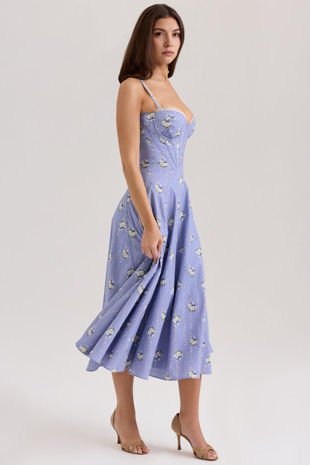Seraphelle – Bustier bodice – Midi dress-15260068512117-Mirella Fiore