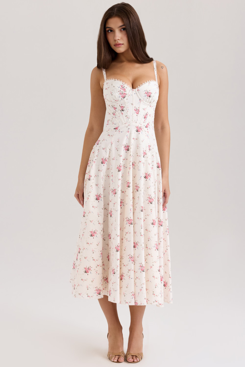 Seraphelle – Bustier bodice – Midi dress-15260068512117-Mirella Fiore