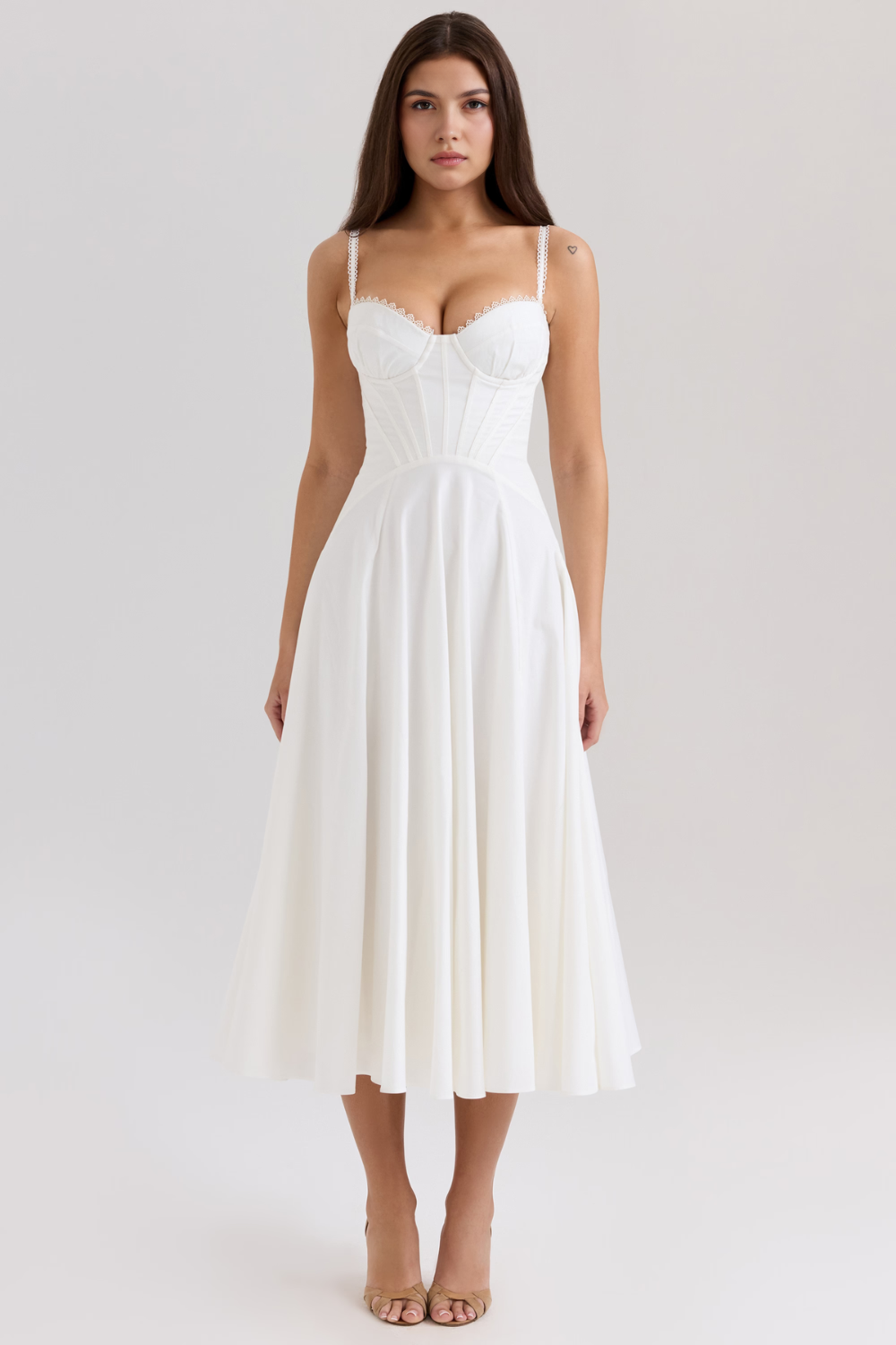 Seraphelle – Bustier bodice – Midi dress-15260068512117-Mirella Fiore