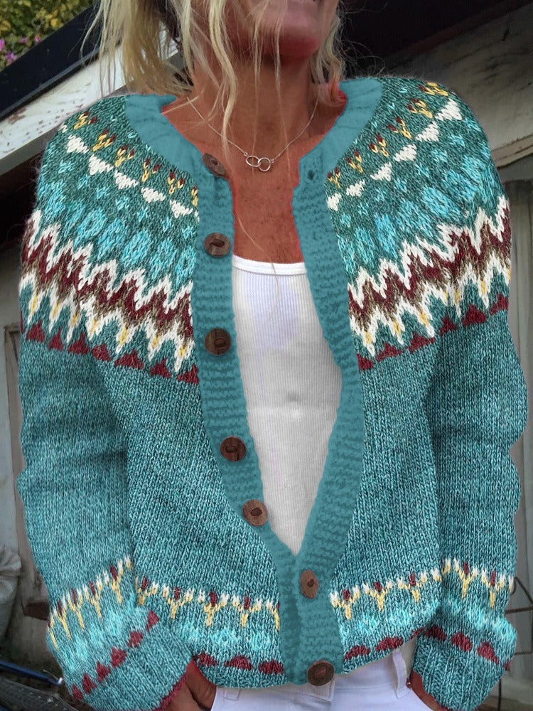 Serenity - Vintage Icelandic Cardigan-15531113021813-Nancy & Mae Savannah