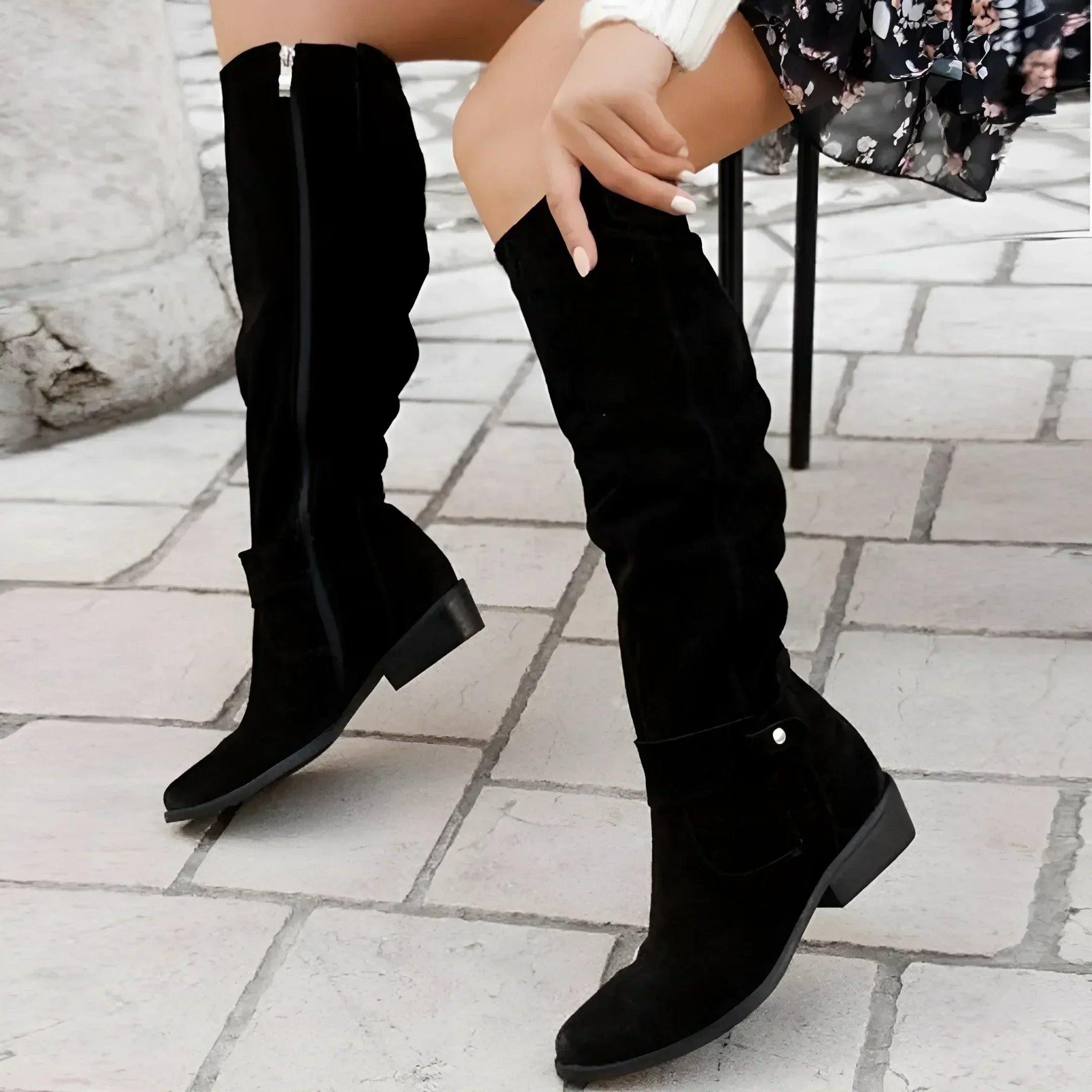 Siona - Suede Boots-15548990783861-Mirella Fiore