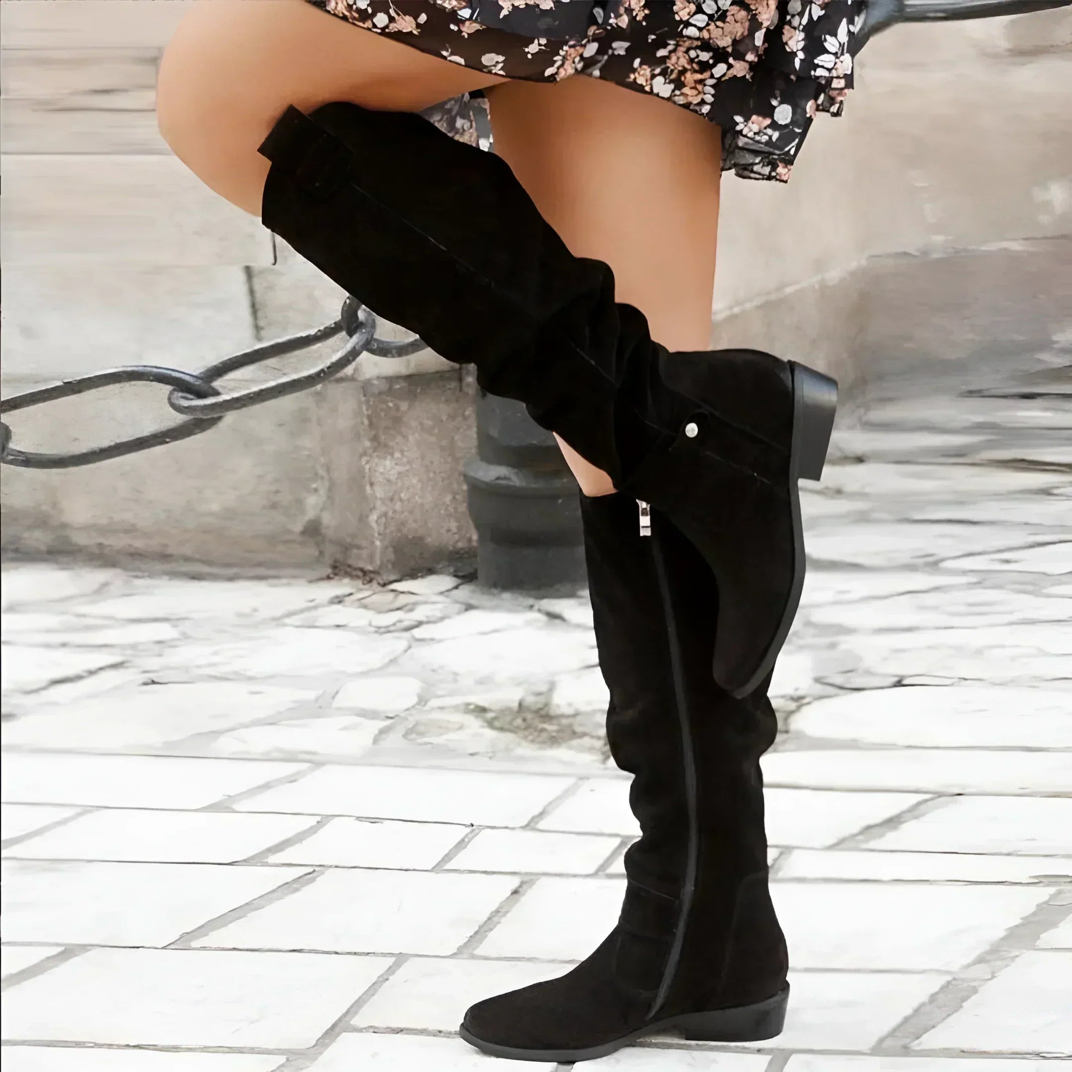 Siona - Suede Boots-15548990783861-Mirella Fiore
