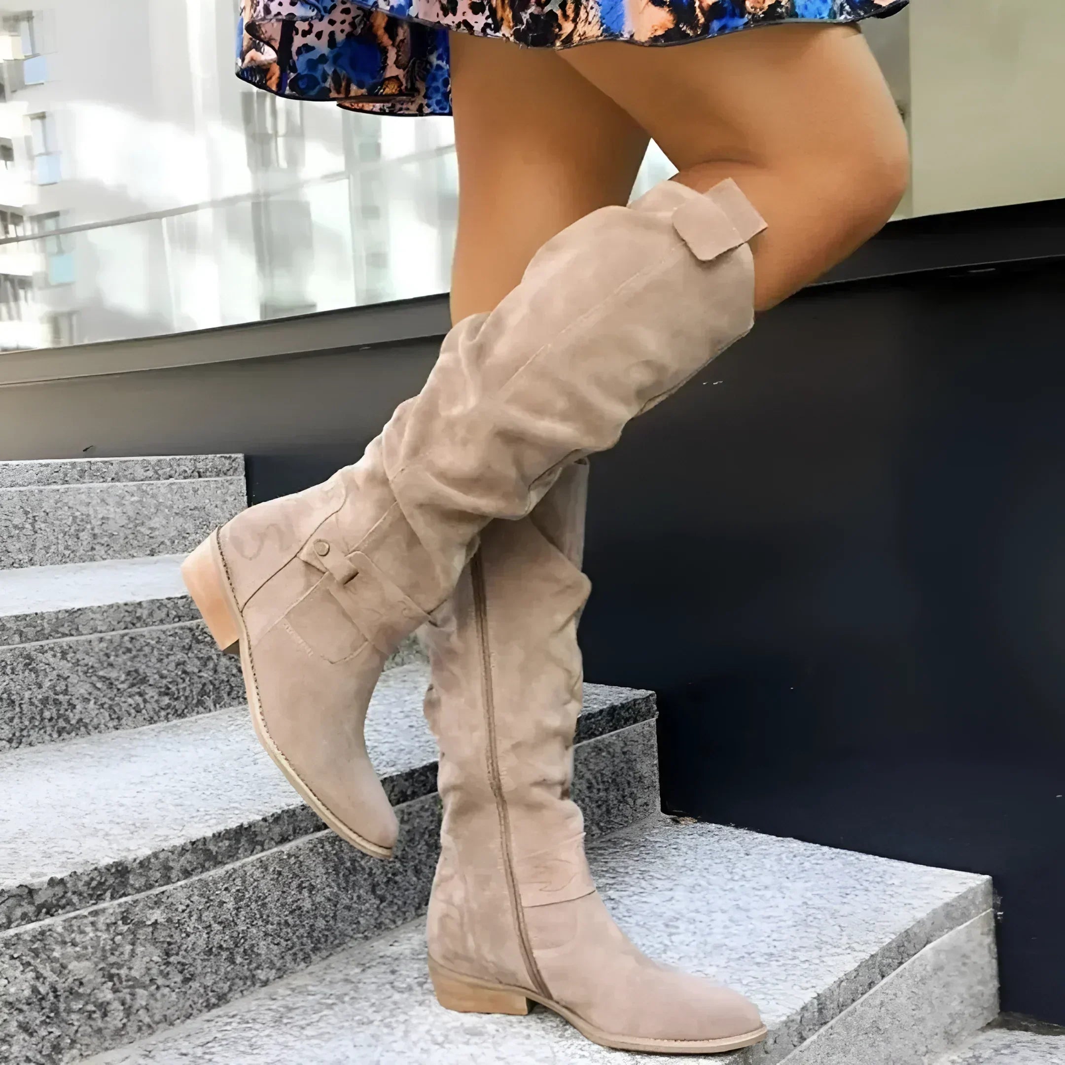 Siona - Suede Boots-15548990783861-Mirella Fiore