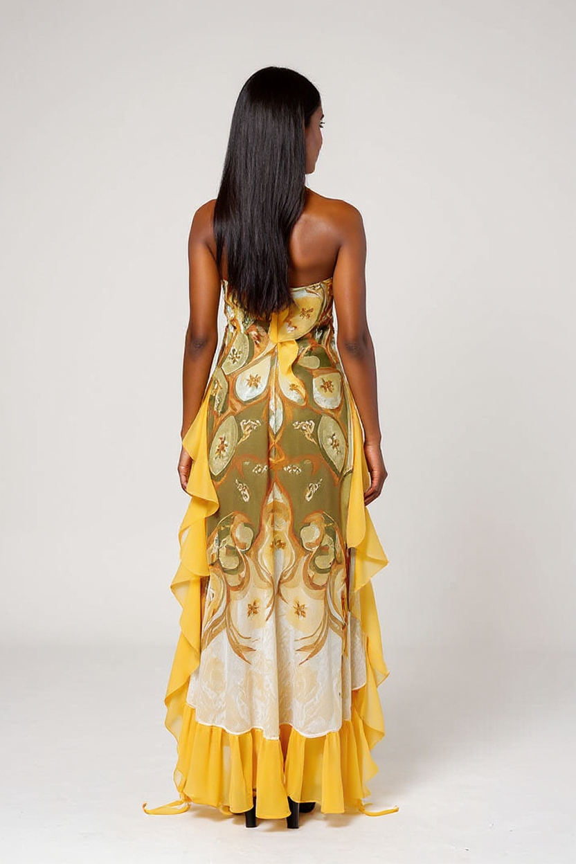 Solanna – Ruffled halter neck - Maxi dress-15353219973493-Mirella Fiore