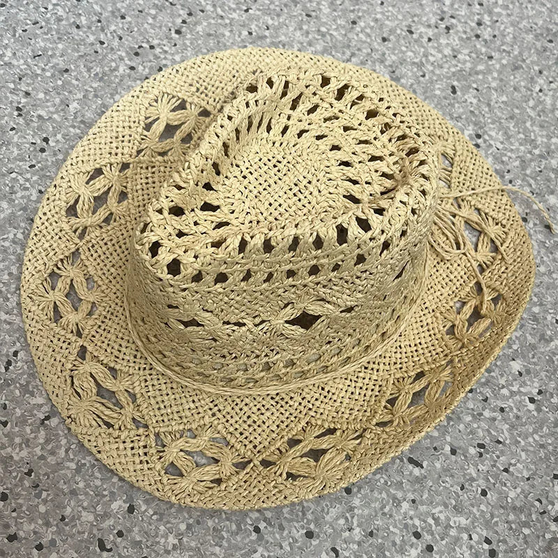 Solara – Open weave – Straw cowboy hat-15133787521397-Nancy & Mae Savannah