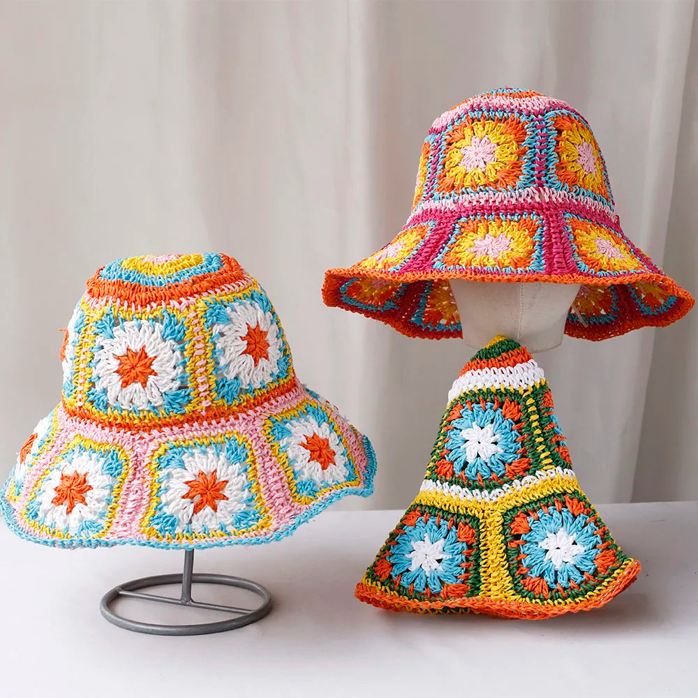 Solivana – Sunset patchwork – Crochet sun hat-15133816258933-Nancy & Mae Savannah