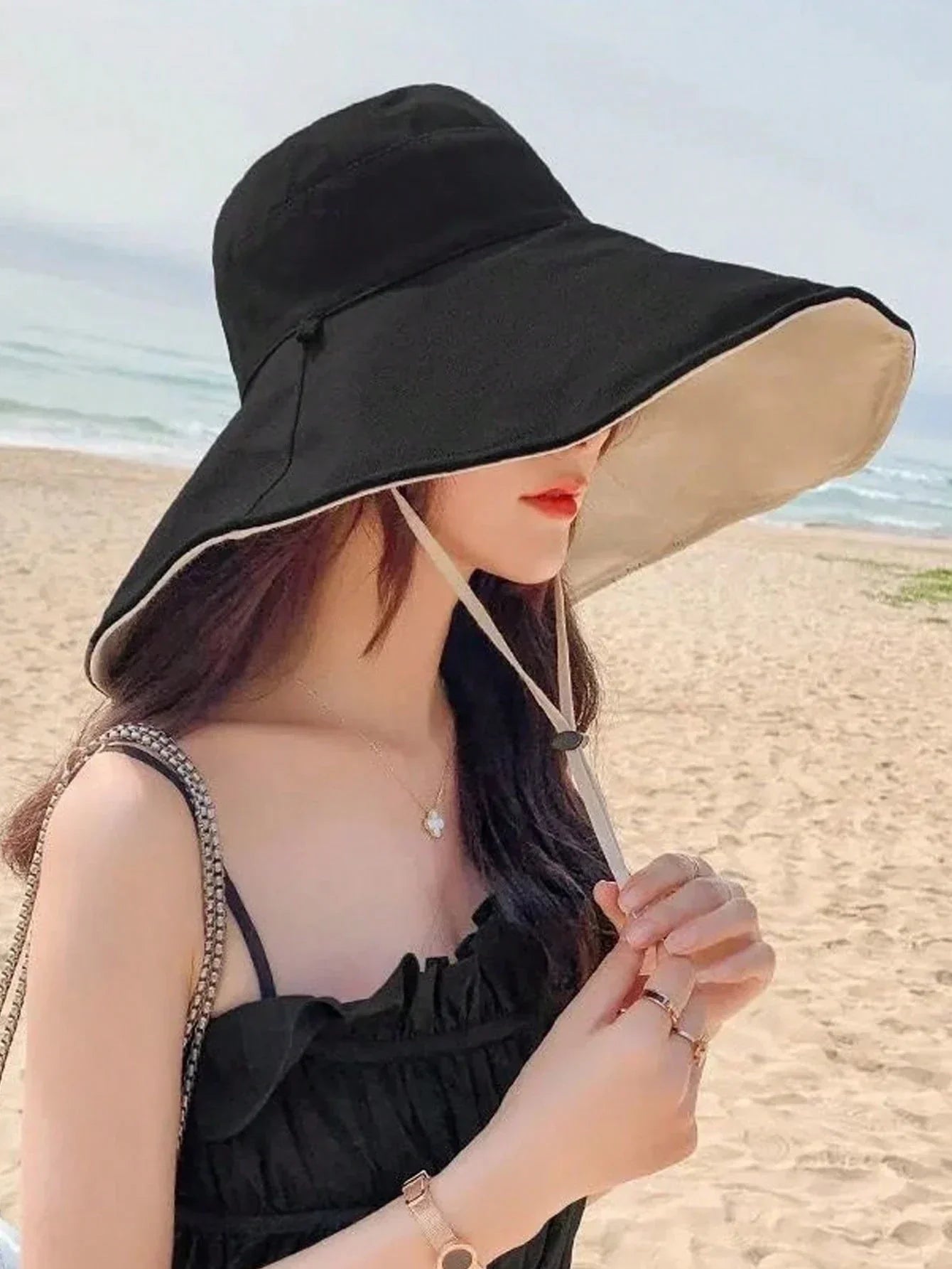 Solmira – Wide brim – Reversible sun hat-15133817307509-Nancy & Mae Savannah