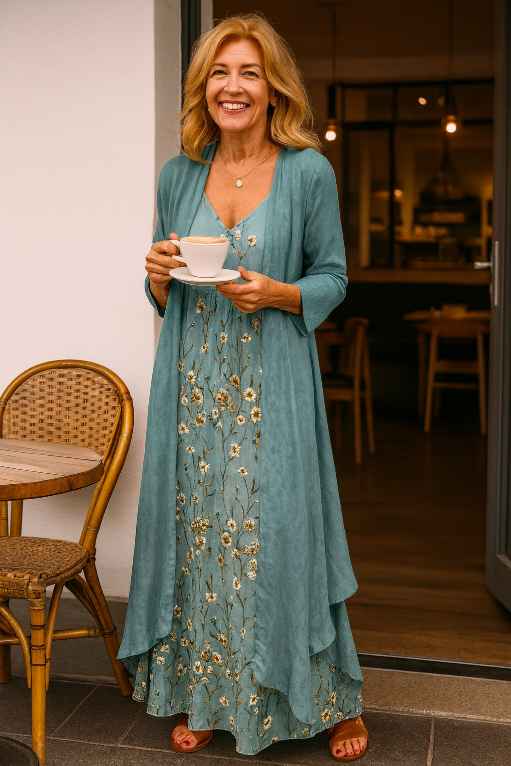 Sophie - Chic Maxi Dress Set-15549008413045-Mirella Fiore