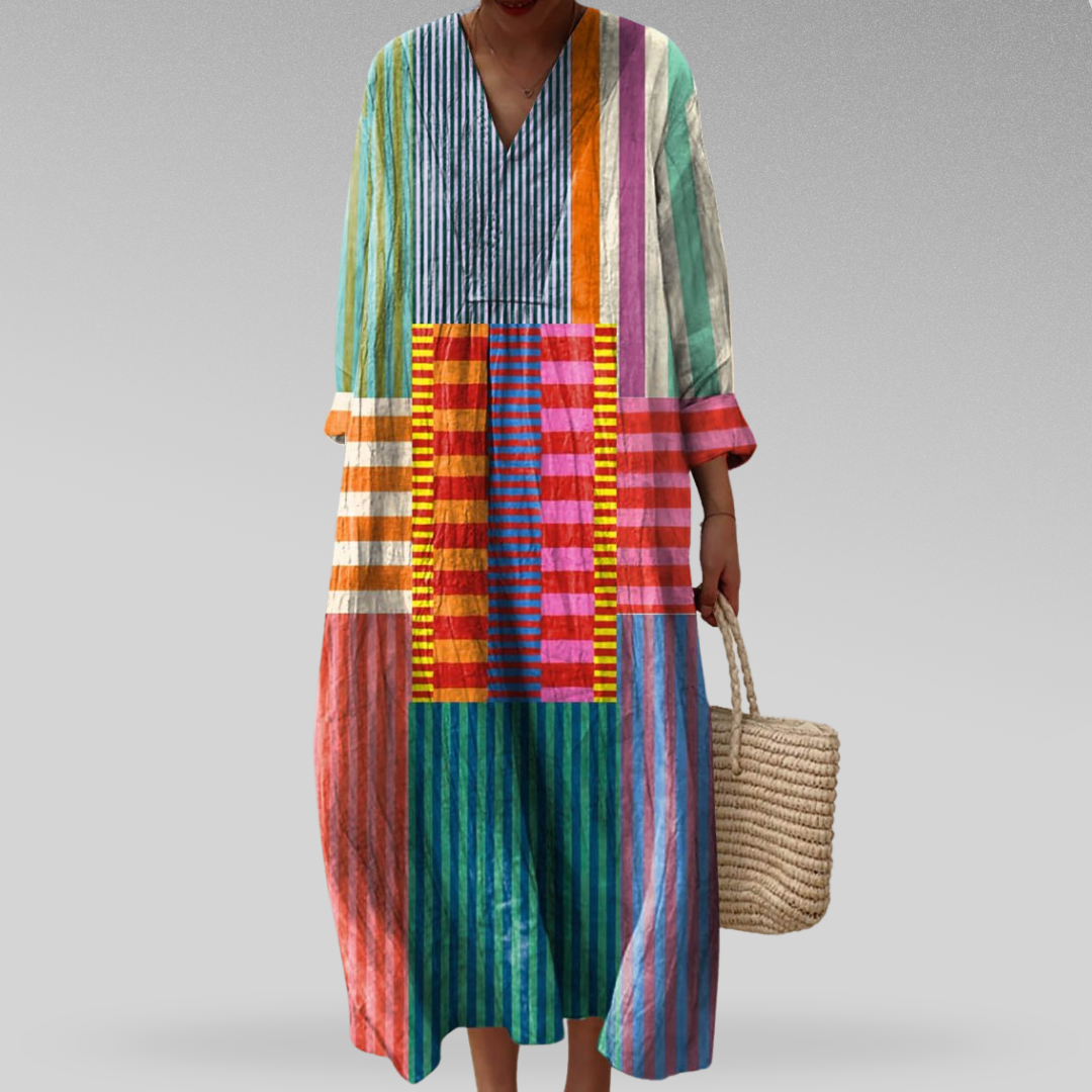 Sophie - Colorful Maxi Dress-15543804789109-Mirella Fiore