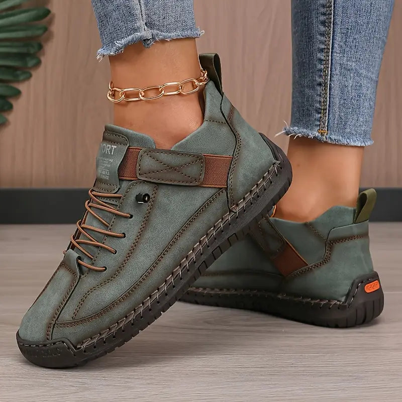 Sophie - Comfort Hiking Shoes Beige-15553337786741-Mirella Fiore