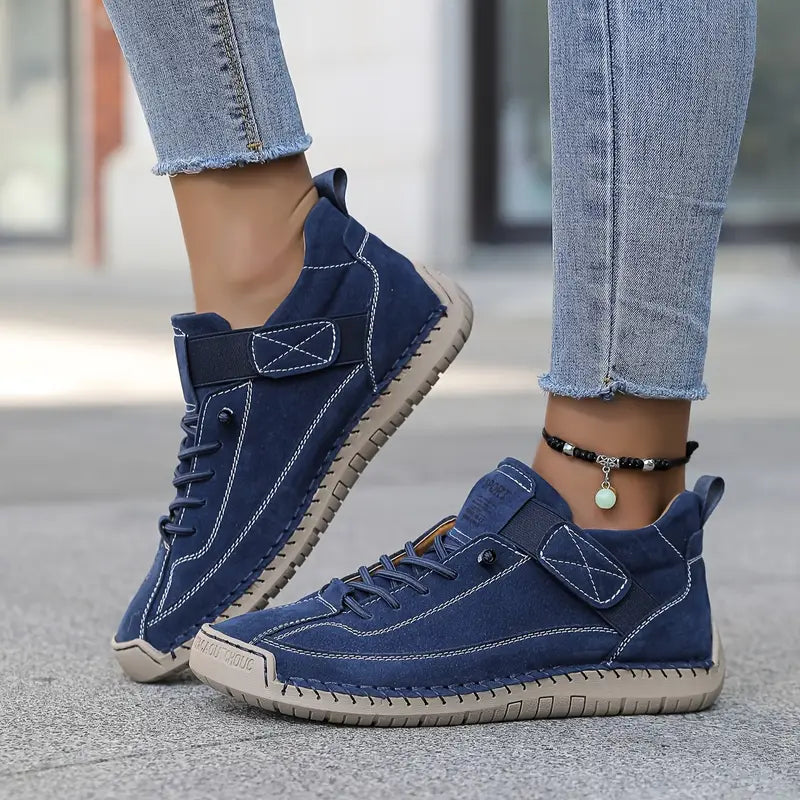 Sophie - Comfort Hiking Shoes Blue-15553337917813-Mirella Fiore