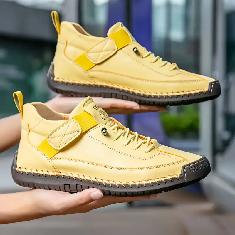 Sophie - Comfort Hiking Shoes Yellow-15553337852277-Mirella Fiore