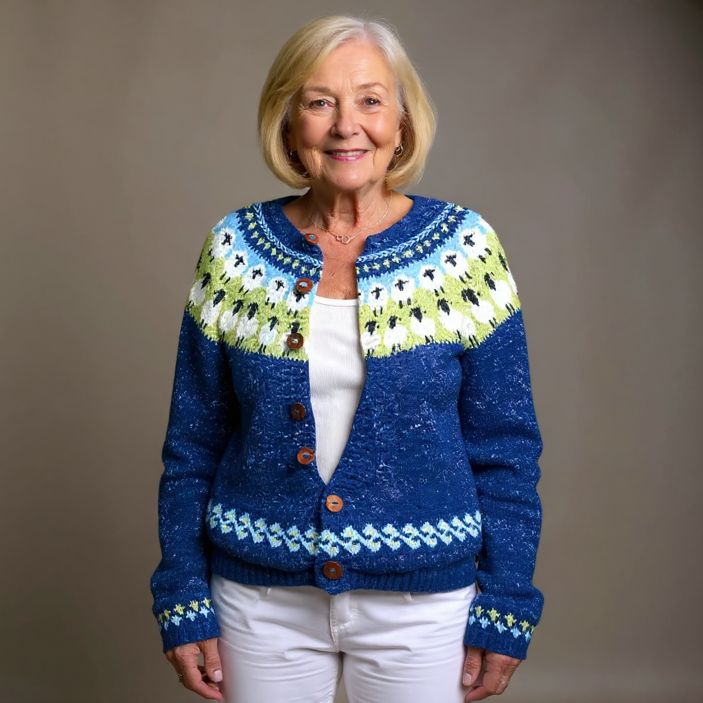 Sophie - Vintage Icelandic Cardigan-15531112169845-Mirella Fiore