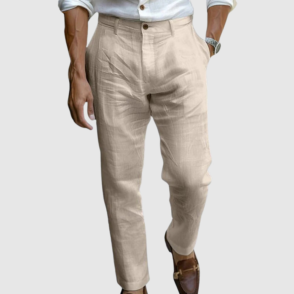 St. Tropez Chic Linen Pants-15553981841781-Nancy & Mae Savannah