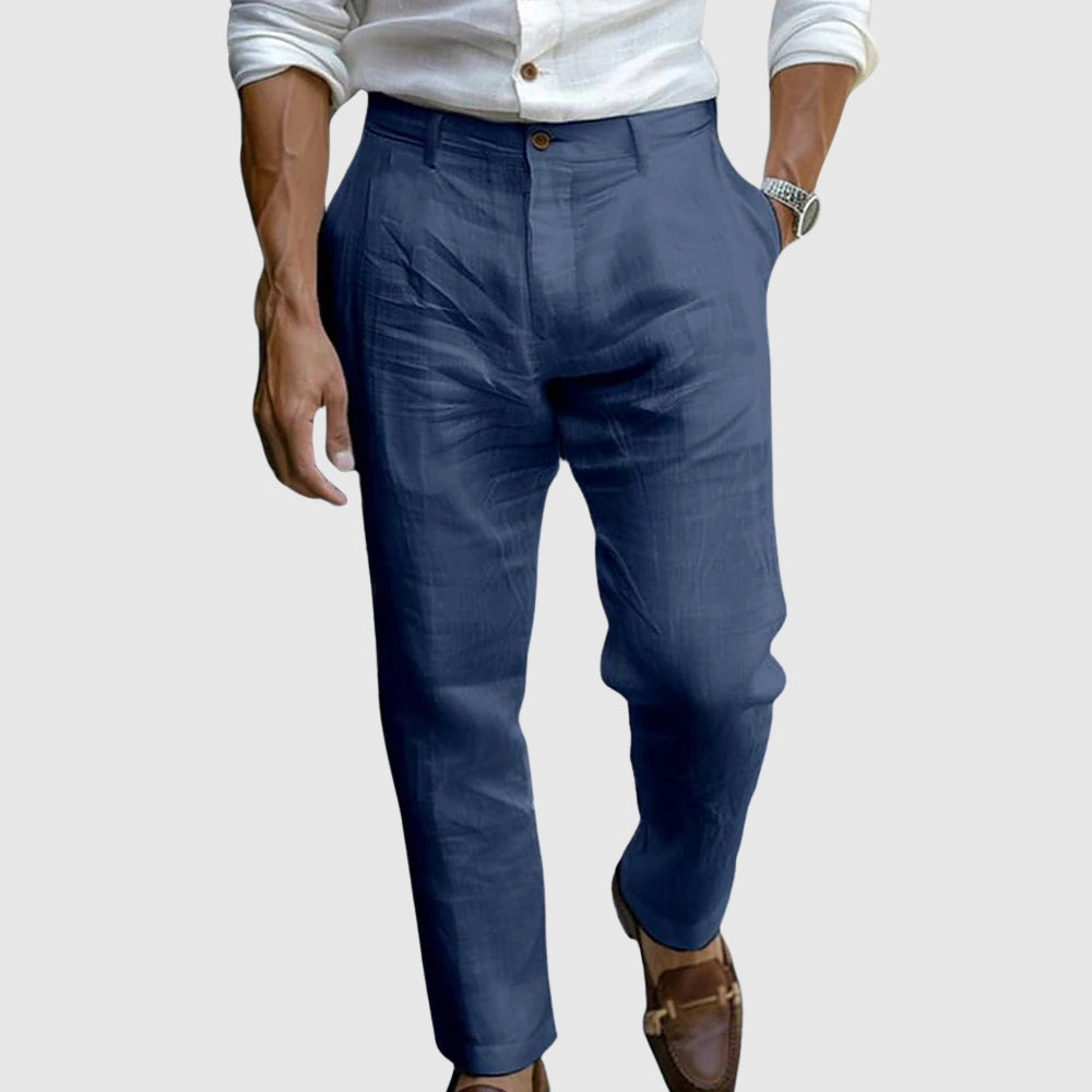 St. Tropez Chic Linen Pants-15553981841781-Nancy & Mae Savannah