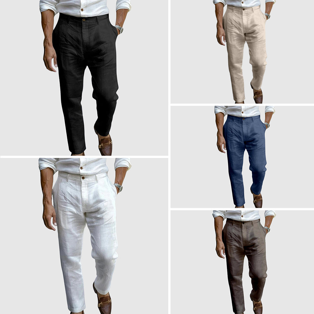 St. Tropez Chic Linen Pants-15553981841781-Nancy & Mae Savannah