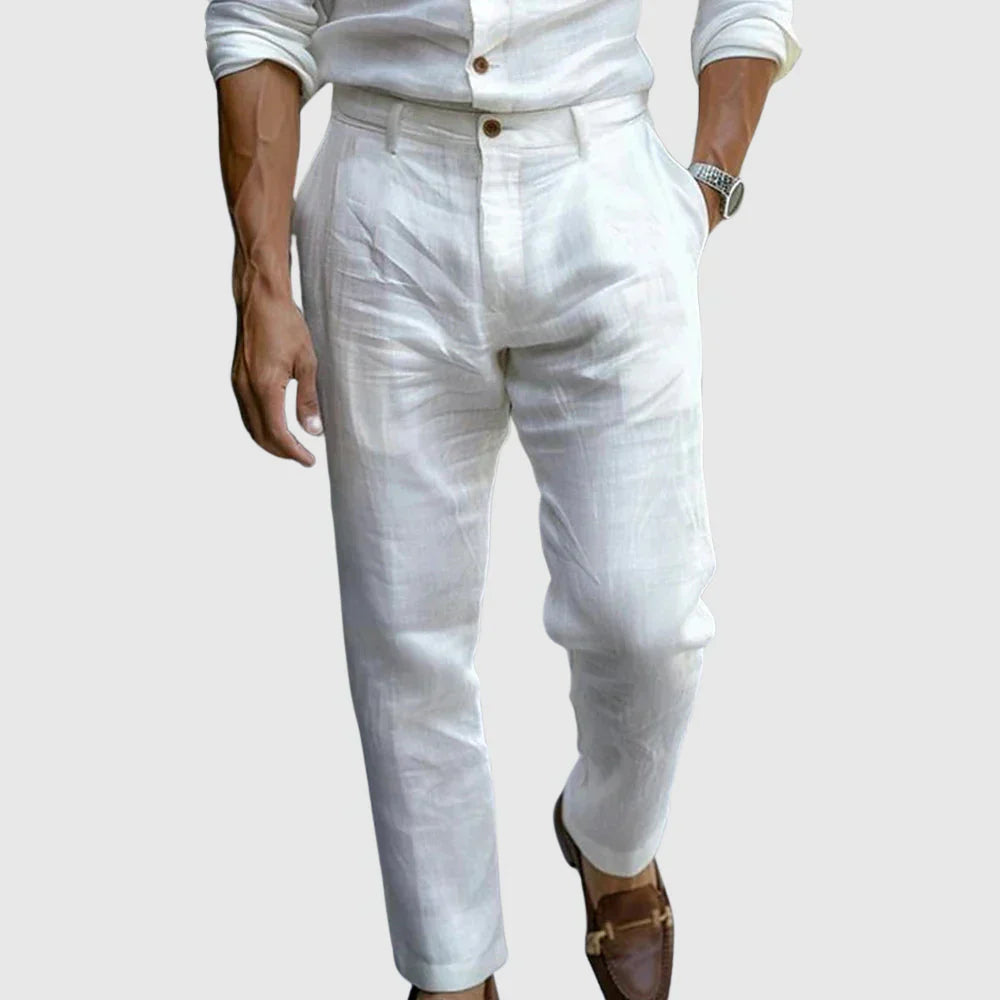 St. Tropez Chic Linen Pants-15553981841781-Nancy & Mae Savannah