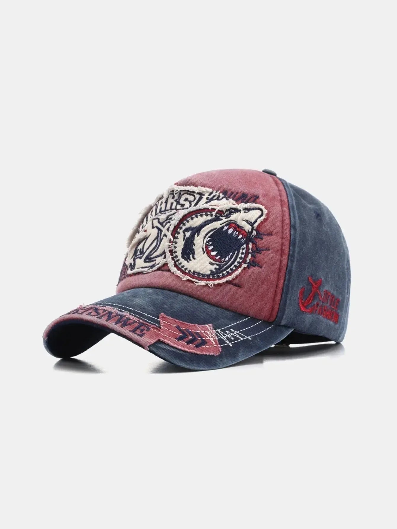 Sylisse – Denim-inspired – Shark baseball cap-15133570236789-Mirella Fiore