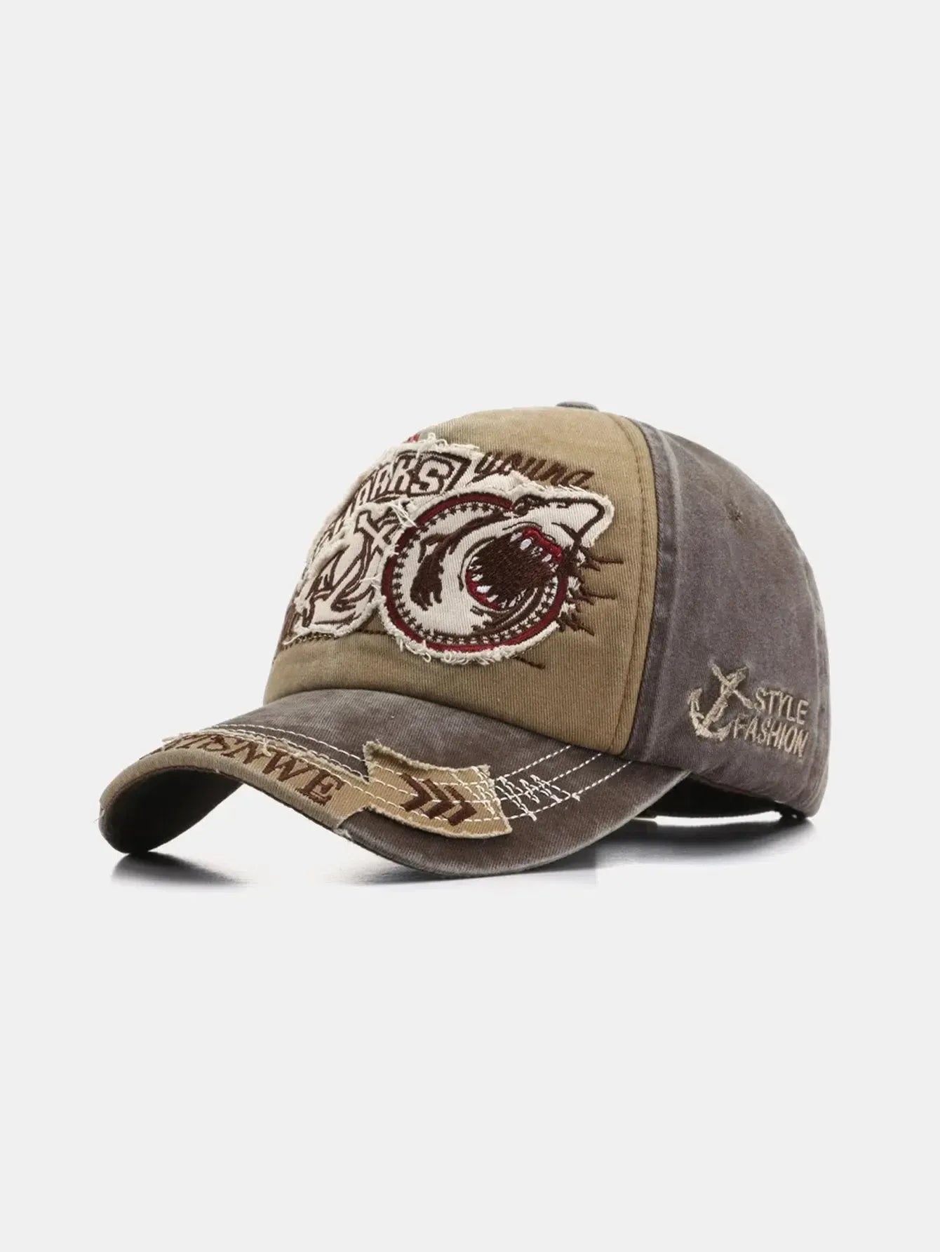 Sylisse – Denim-inspired – Shark baseball cap-15133570236789-Nancy & Mae Savannah