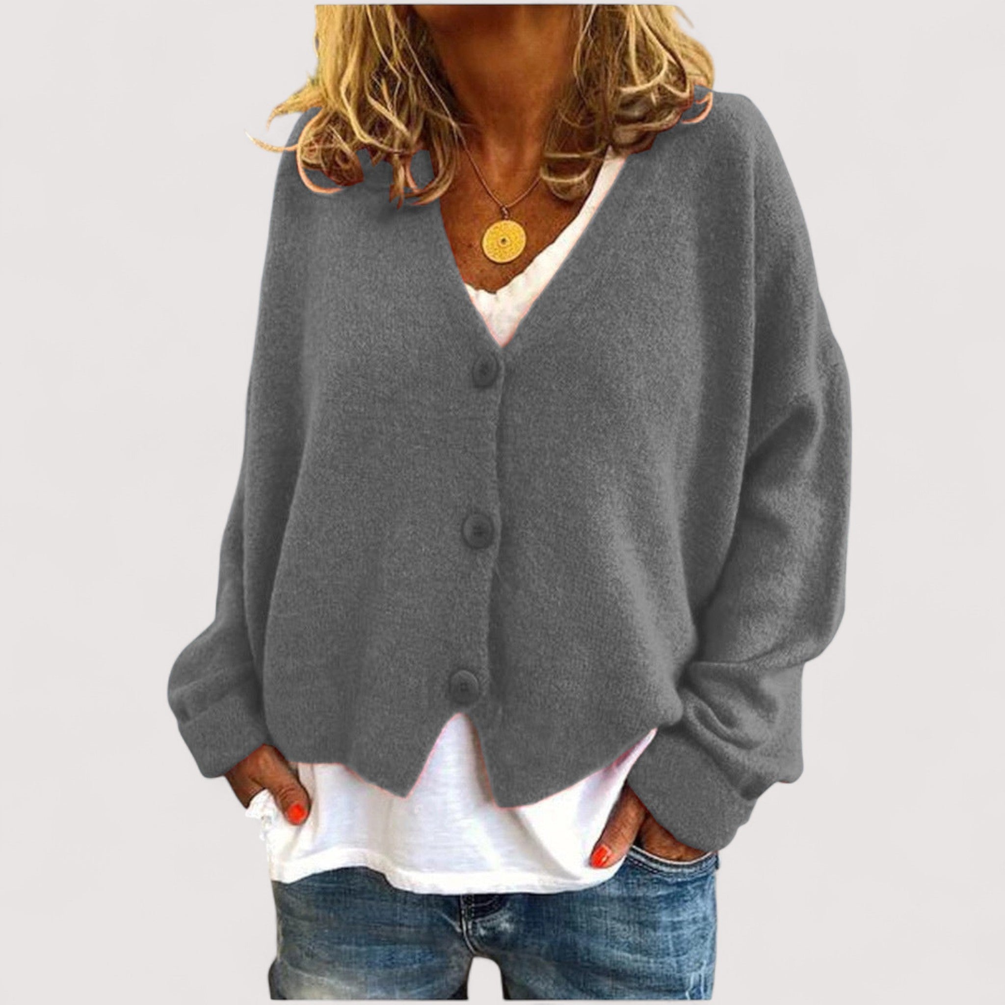 TANIA - Knitted Cardigan-15519825658229-Mirella Fiore