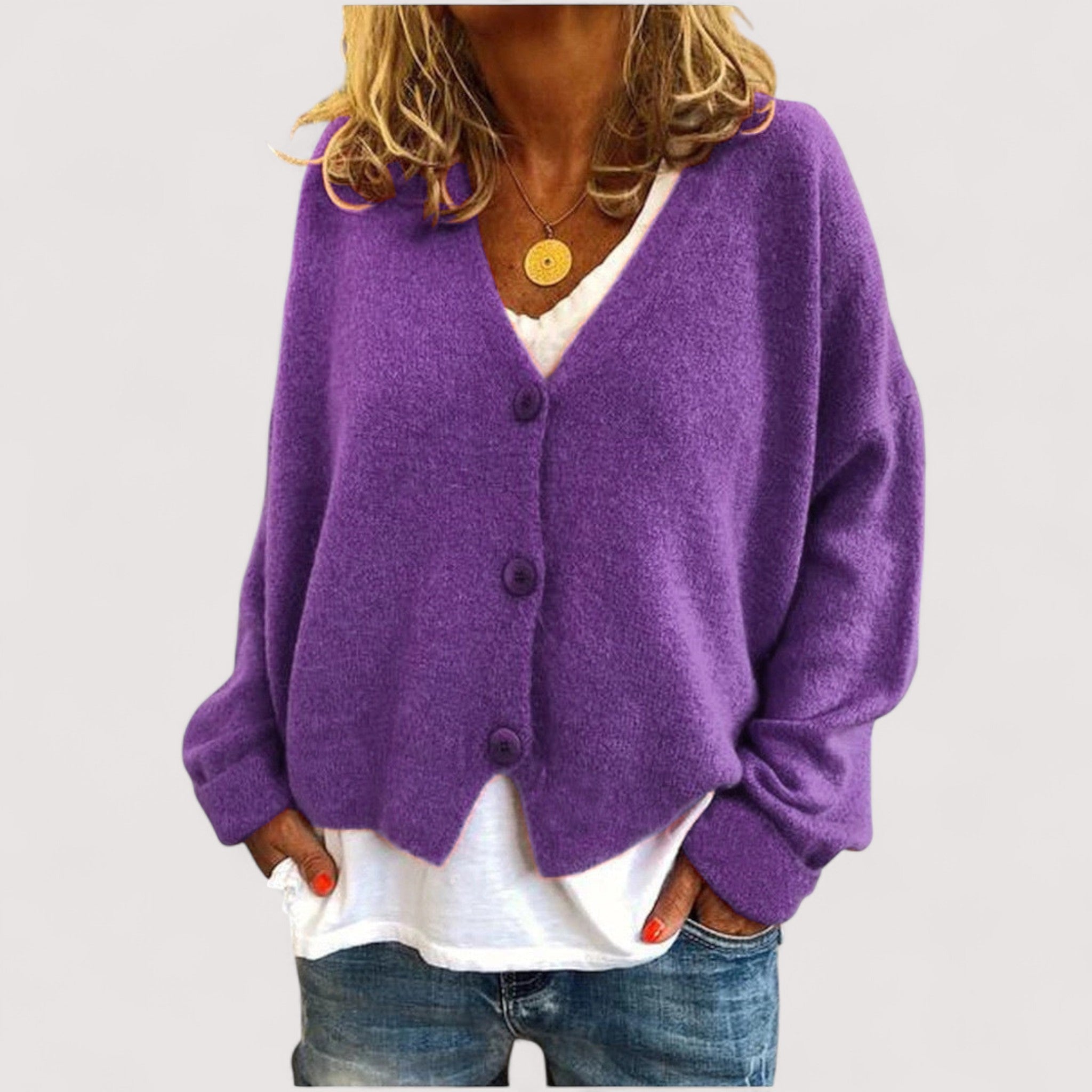 TANIA - Knitted Cardigan-15519825658229-Mirella Fiore