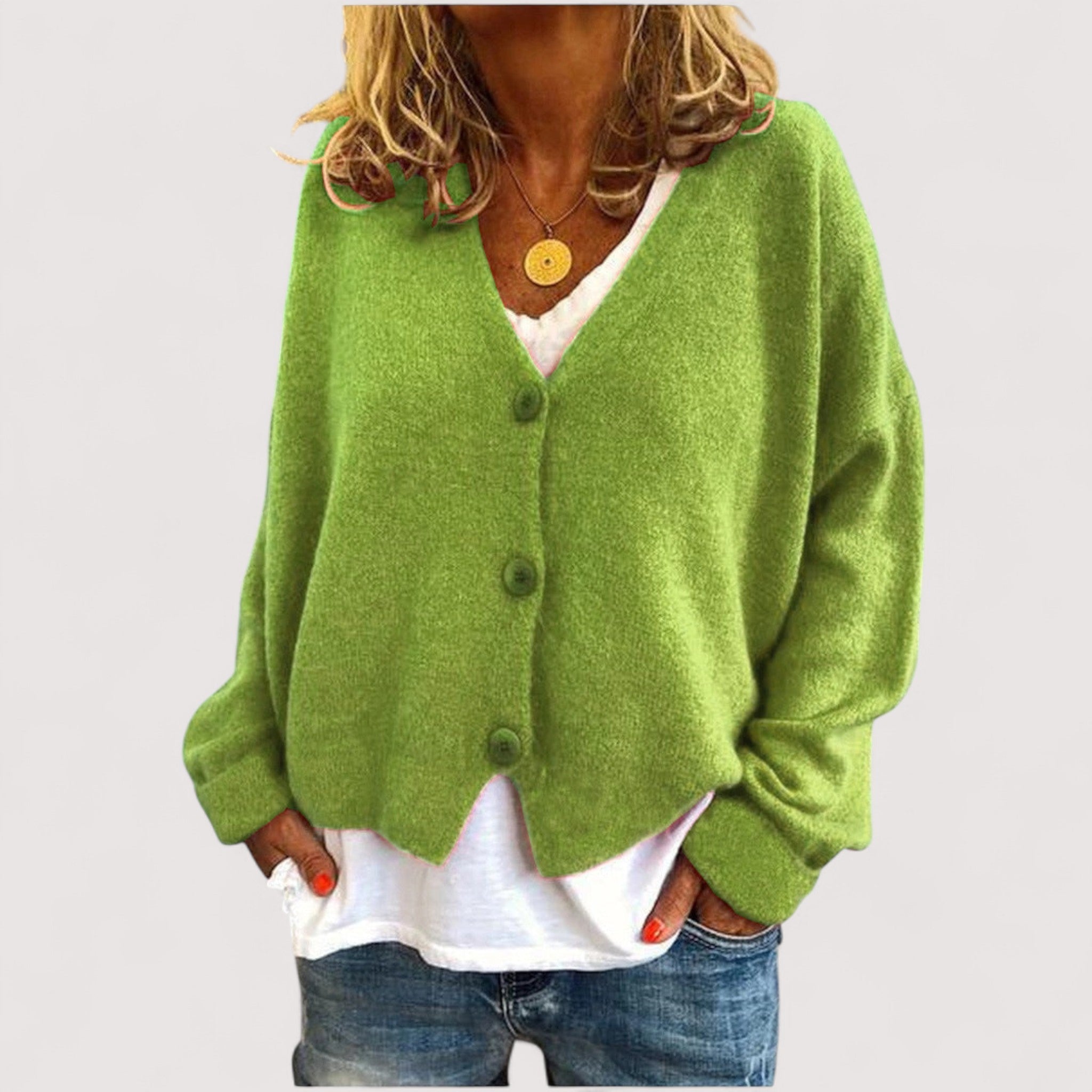 TANIA - Knitted Cardigan-15519825658229-Mirella Fiore
