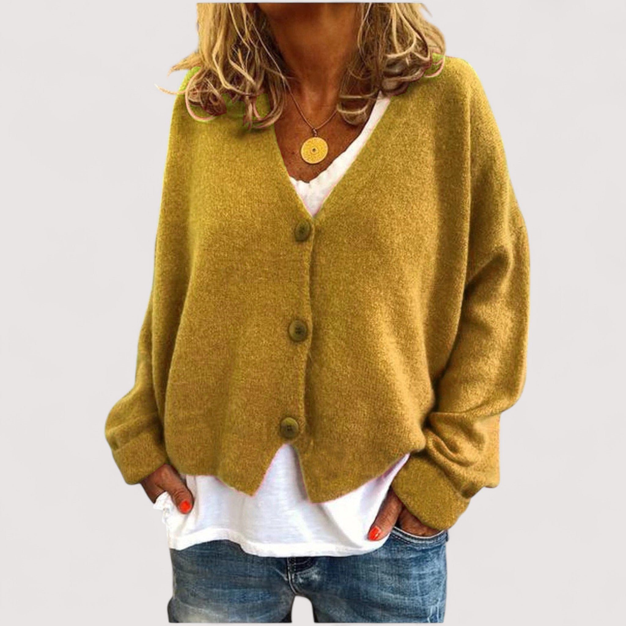 TANIA - Knitted Cardigan-15519825658229-Mirella Fiore
