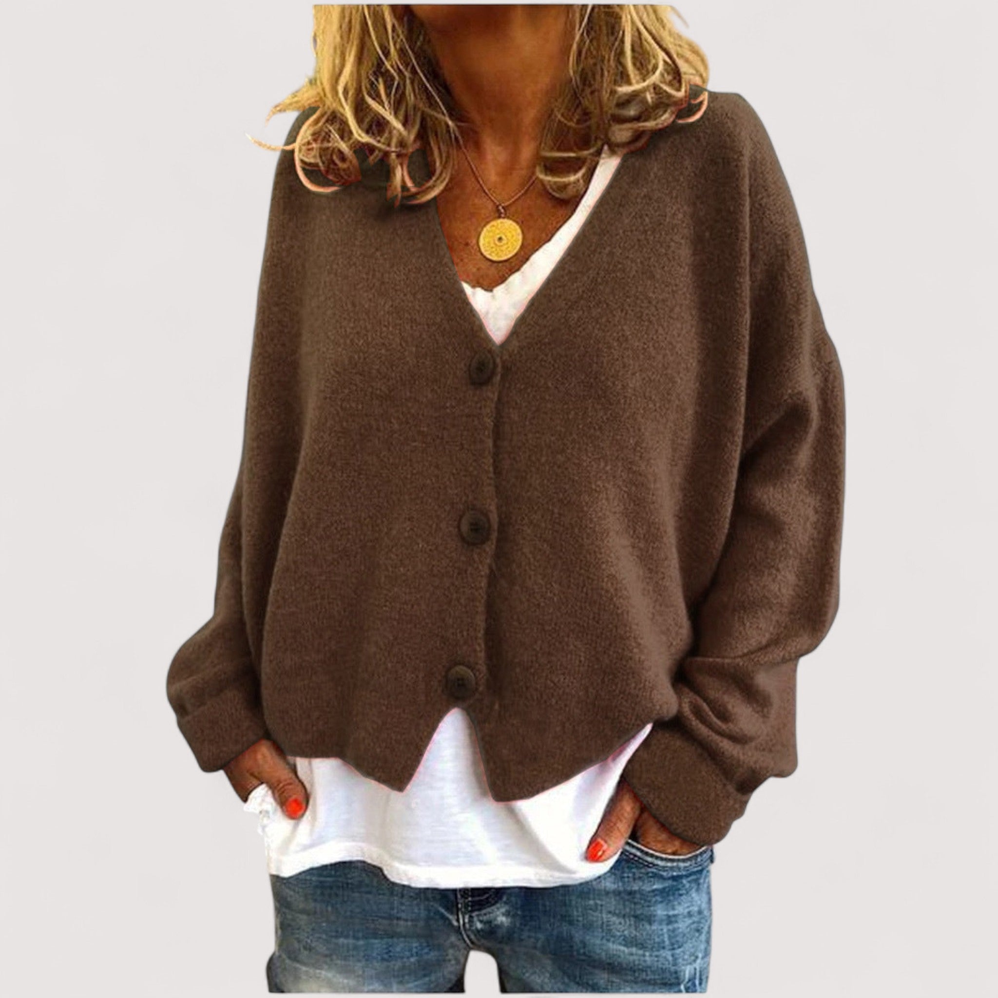 TANIA - Knitted Cardigan-15519825658229-Mirella Fiore