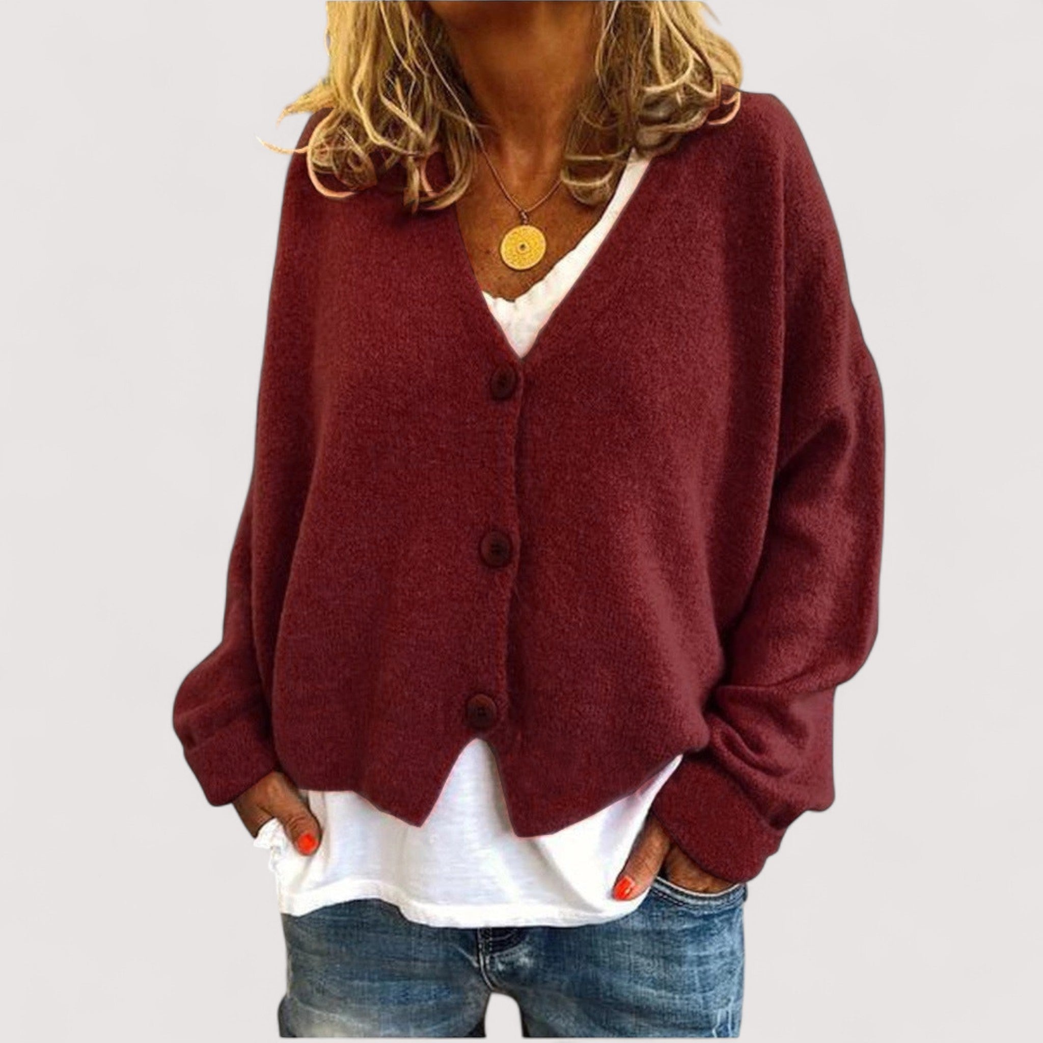 TANIA - Knitted Cardigan-15519825658229-Mirella Fiore