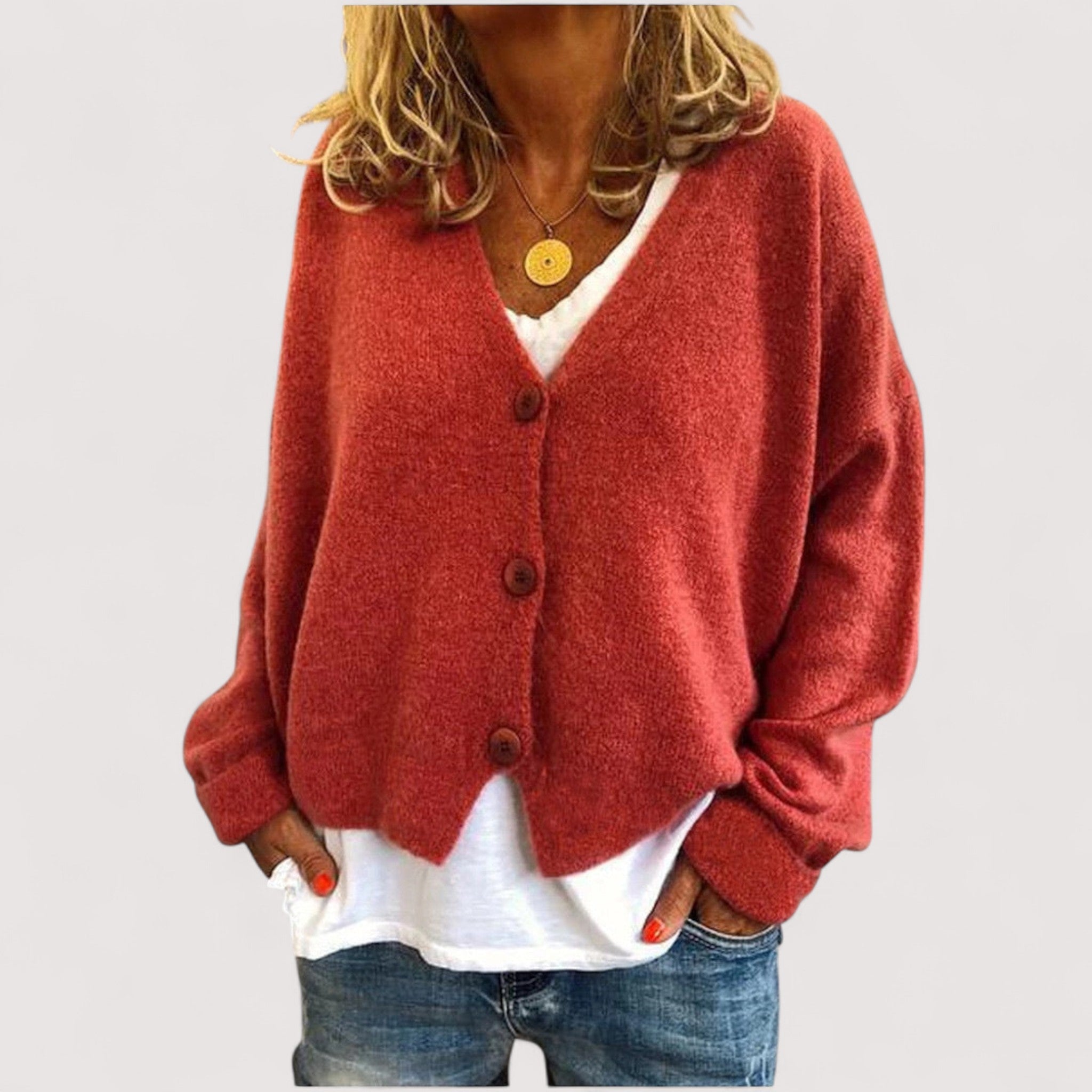 TANIA - Knitted Cardigan-15519825658229-Mirella Fiore