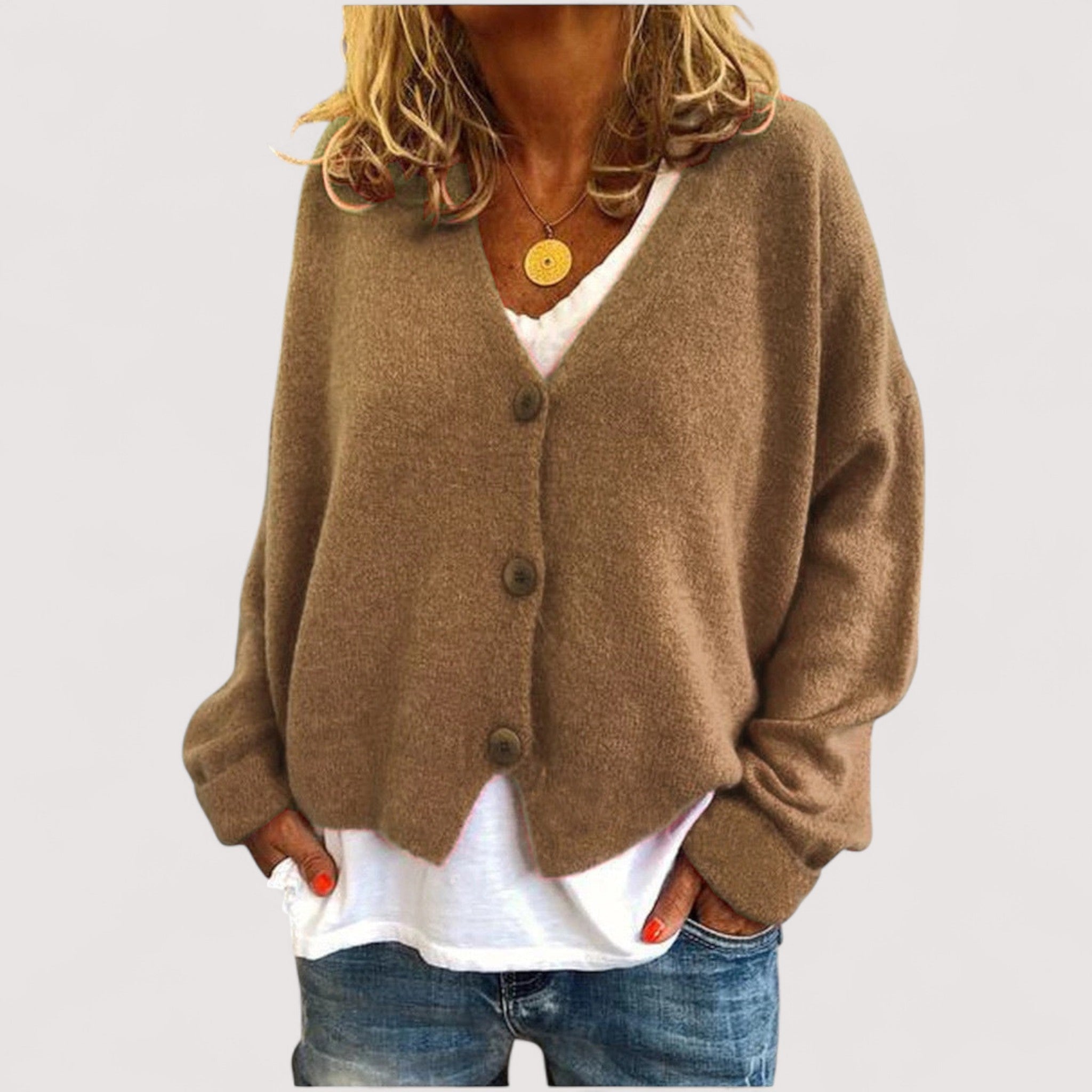 TANIA - Knitted Cardigan-15519825658229-Mirella Fiore