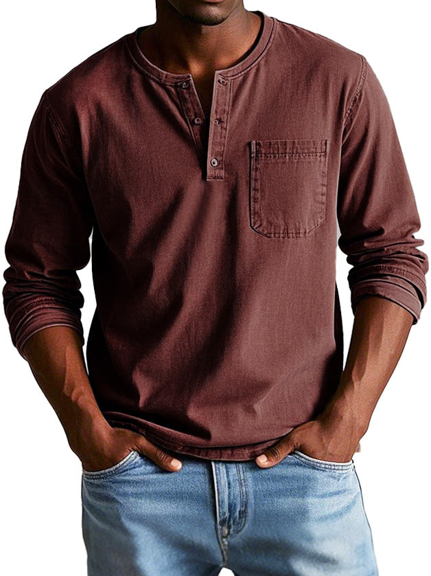 Thomas Classic Long Sleeve Shirt-15553975255413-Mirella Fiore