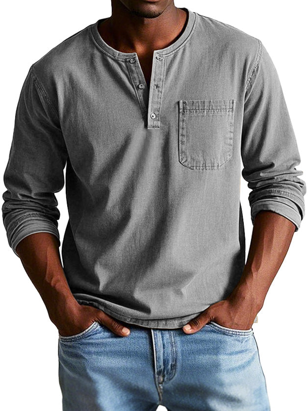 Thomas Classic Long Sleeve Shirt-15553975255413-Mirella Fiore