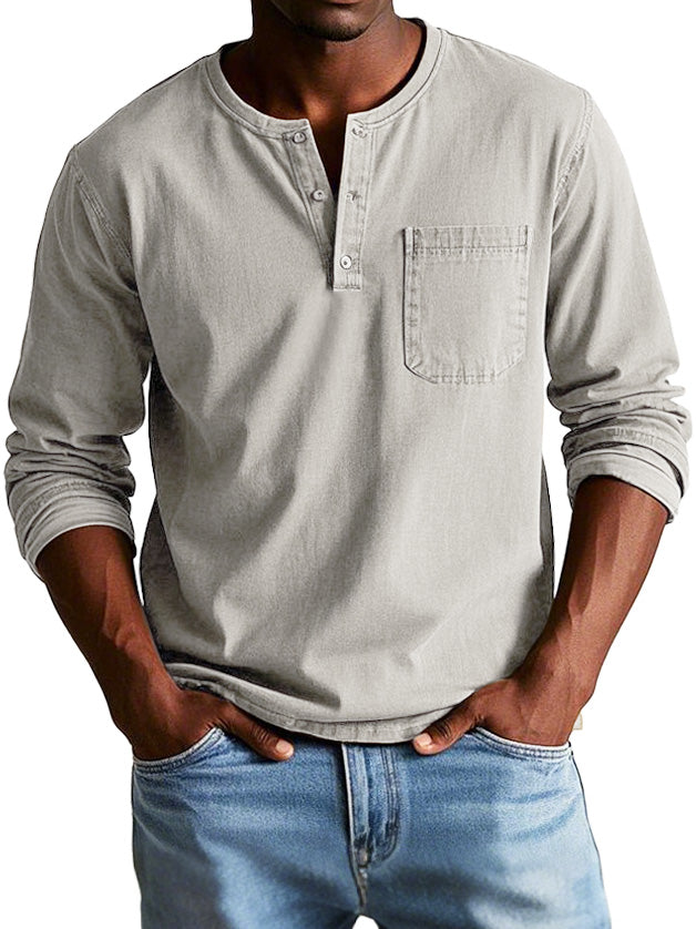 Thomas Classic Long Sleeve Shirt-15553975255413-Mirella Fiore