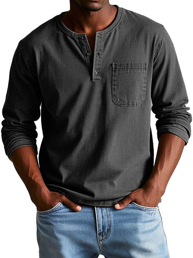 Thomas Classic Long Sleeve Shirt-15553975255413-Mirella Fiore