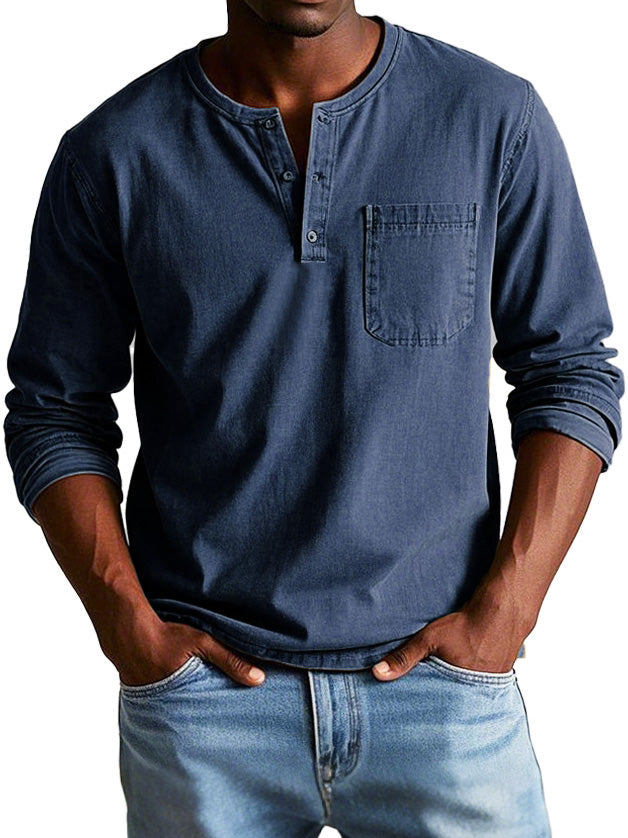 Thomas Classic Long Sleeve Shirt-15553975255413-Mirella Fiore